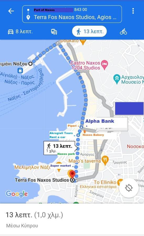 Terra Fos Naxos Studios Naxos City Exterior foto
